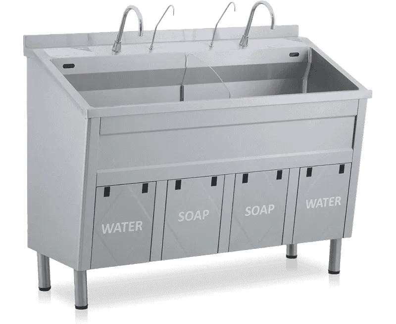 Two-Station Surgeon Hand Wash Unit