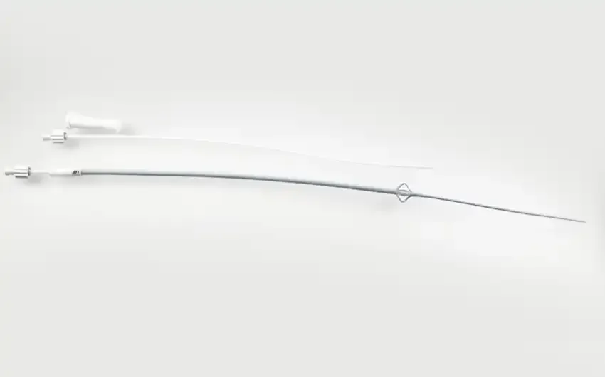 Re-Entry Malecot Catheter