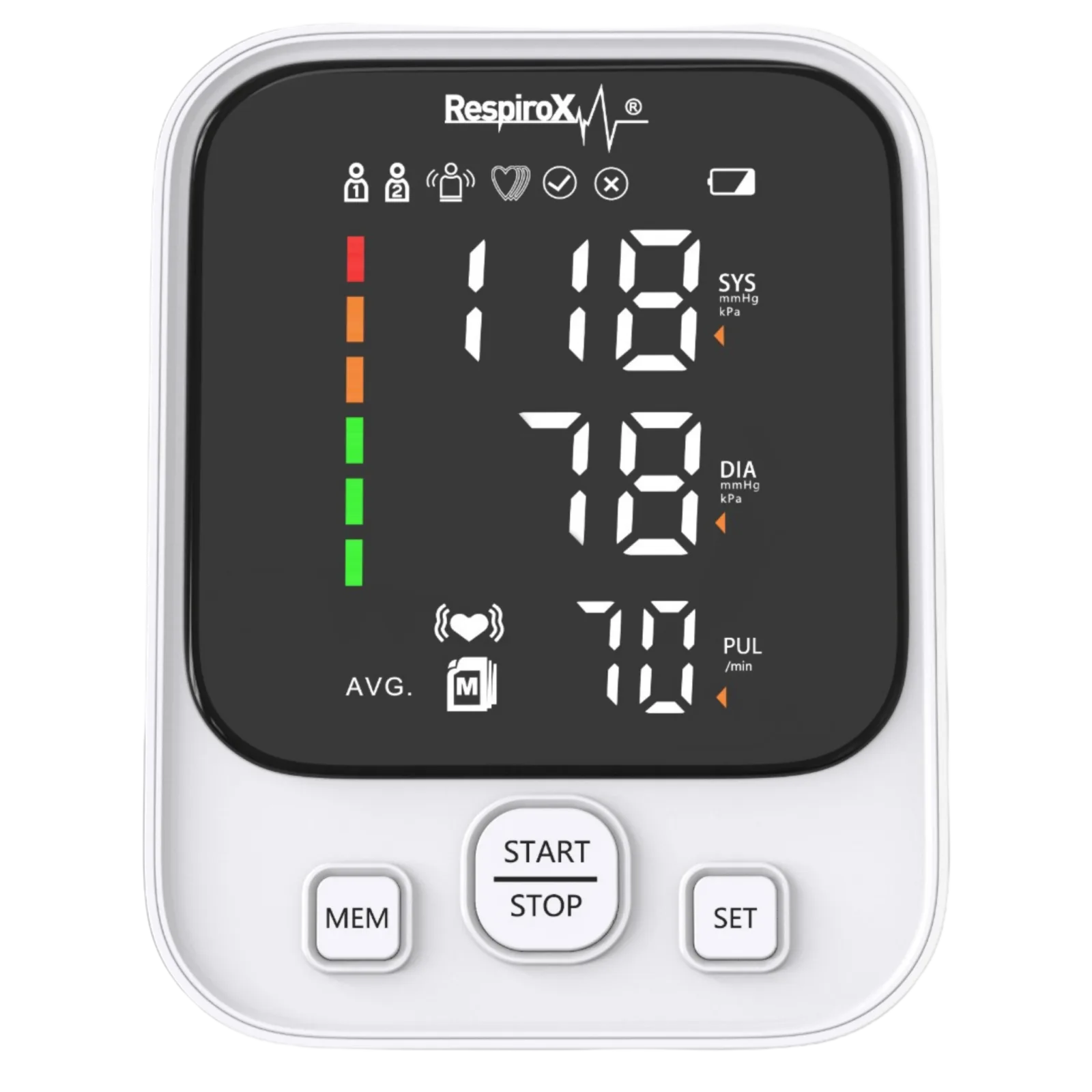 Respirox AXD-809 Turkish-Speaking Upper Arm Blood Pressure Monitor with LED Display